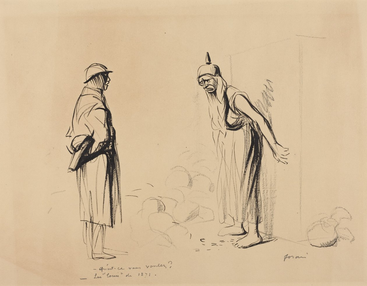 - Was wollen Sie? - Die „Louis“ von 1871 von Jean-Louis Forain