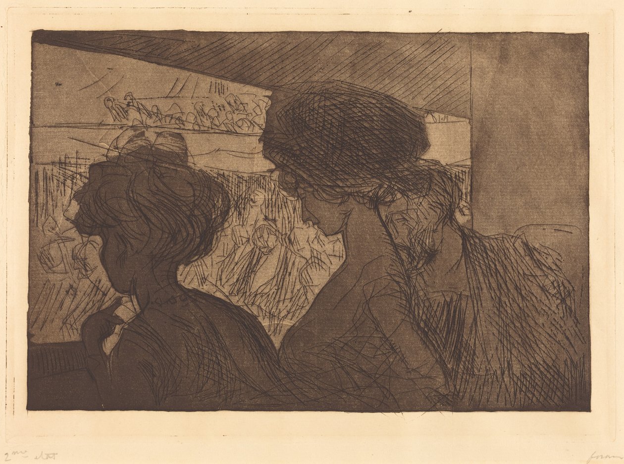 Baignoire im Theater (Unterer Logenplatz im Theater) von Jean-Louis Forain
