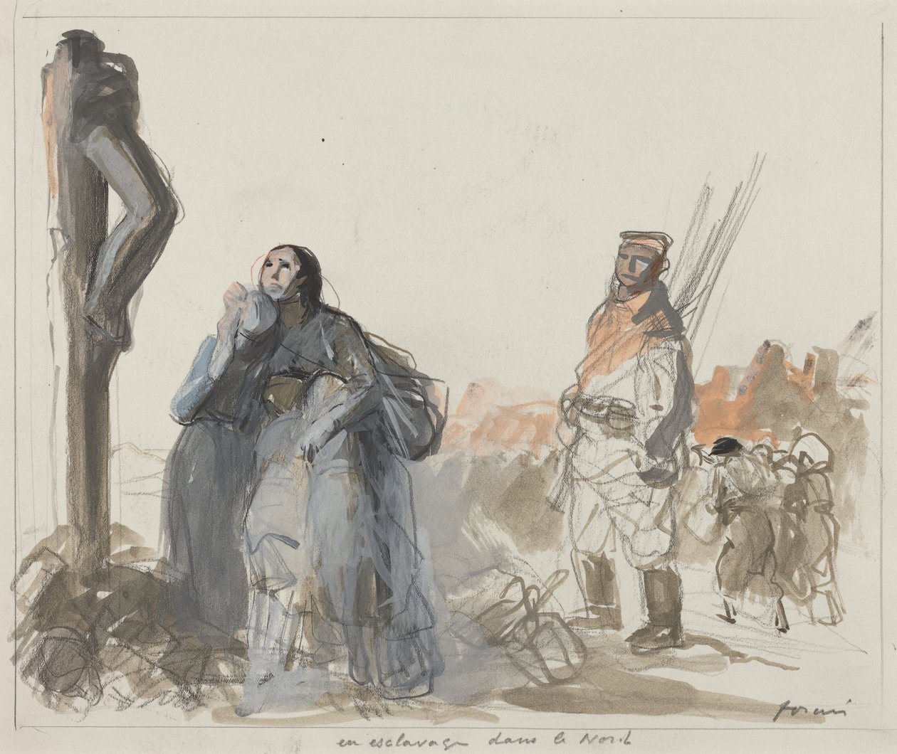 In der Sklaverei im Norden von Jean-Louis Forain