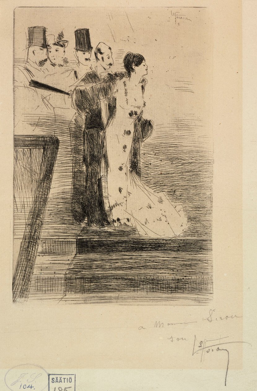 Ankunft bei der Gesellschaft von Jean-Louis Forain