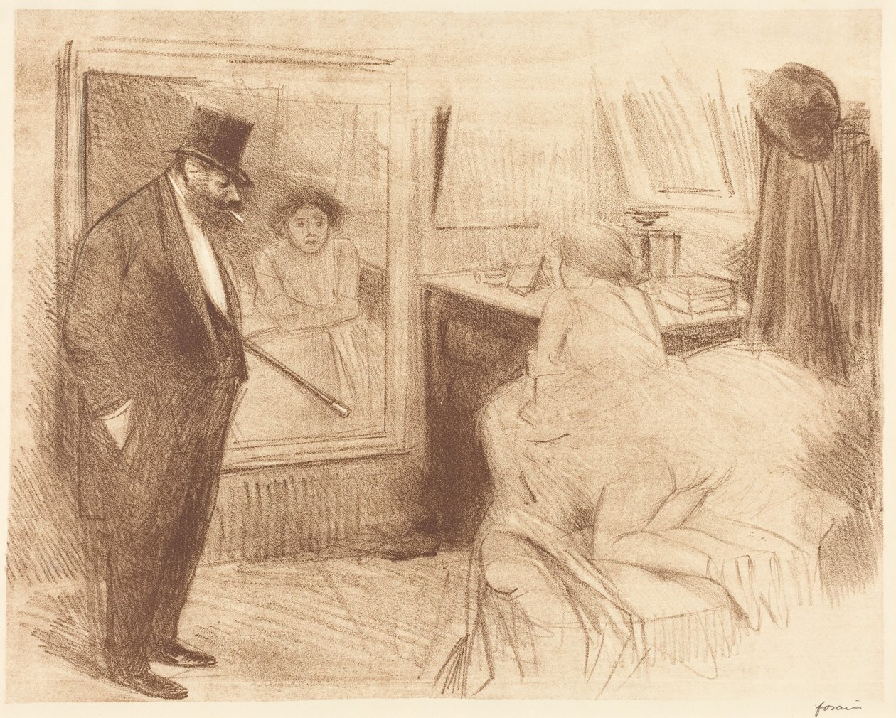 Die Loge der Tänzerin (2. Platte) von Jean-Louis Forain