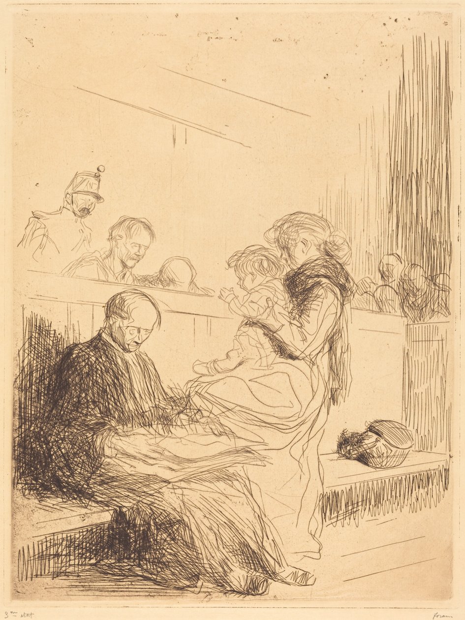 Der Angeklagte und das Kind von Jean-Louis Forain