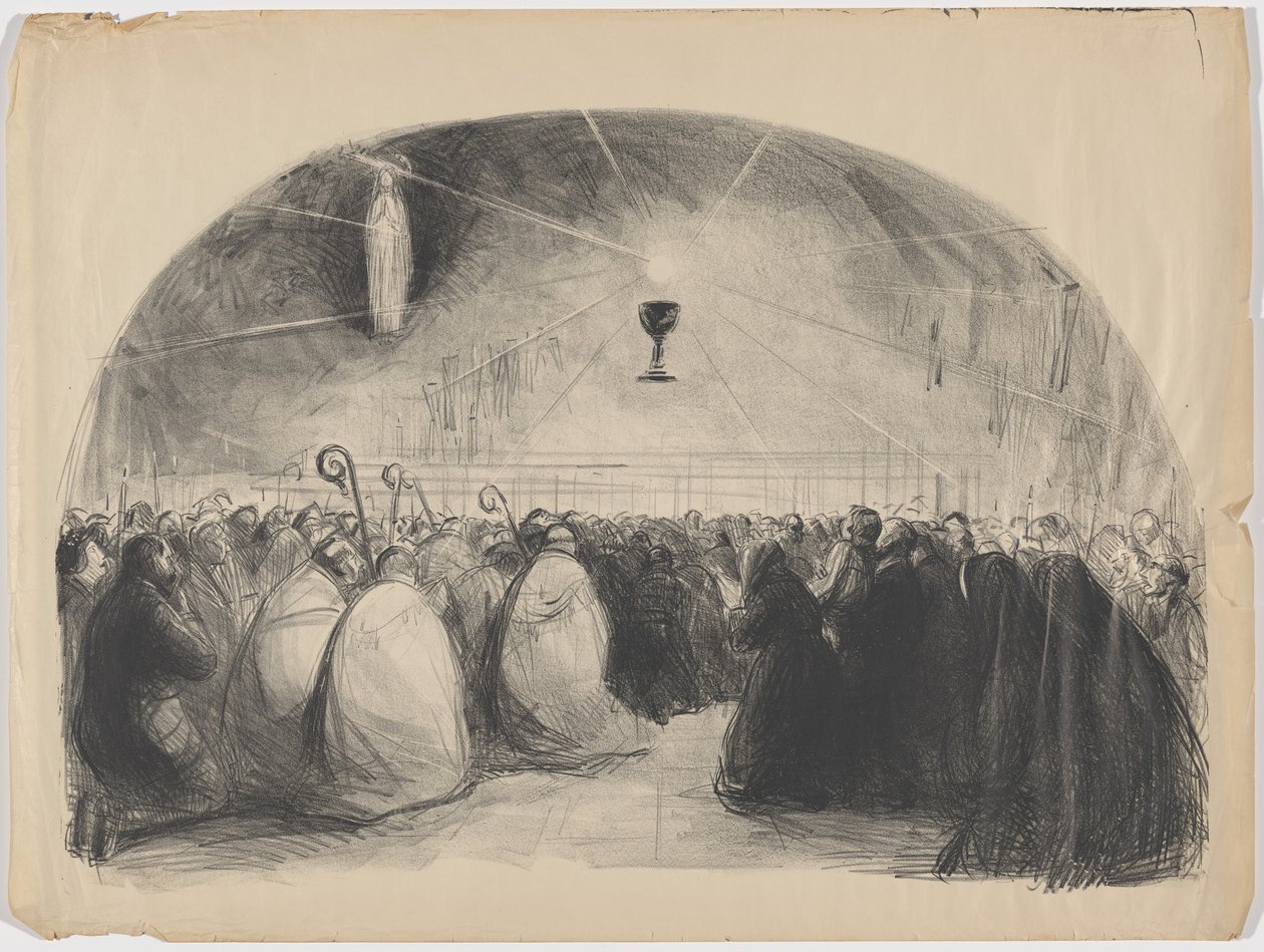 Lourdes, 1914, 25. Internationaler Eucharistischer Kongress von Jean-Louis Forain