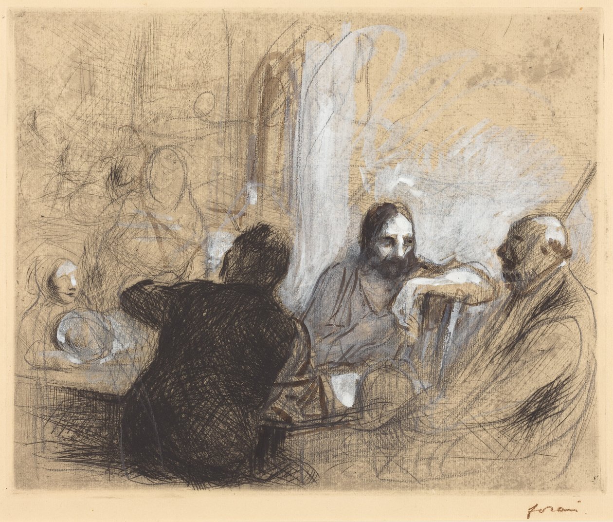 Die Pilger von Emmaus von Jean-Louis Forain
