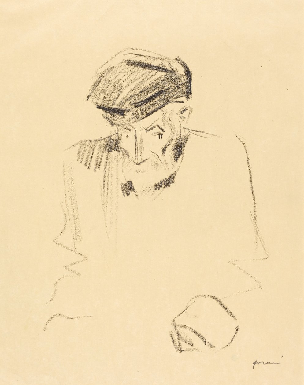 Porträt von Renoir (zweite Platte) von Jean-Louis Forain
