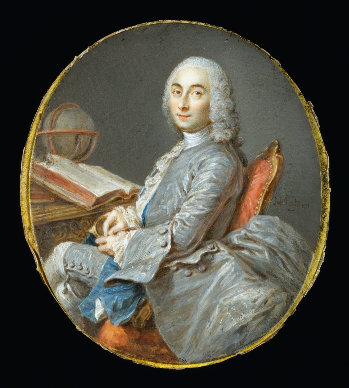 Miniaturporträt von César François Cassini de Thury von Jean-Marc Nattier