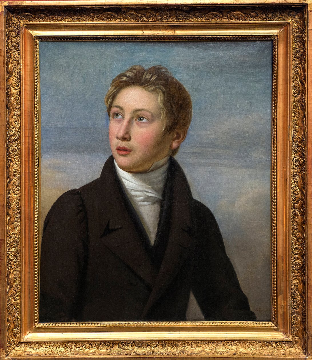 Das Porträt von Liszt als Kind - Porträt von Franz Liszt (1811-1886) von Jean Vignaud (1775-1826) im Jahr 1826 - Museum der Schönen Künste von Nimes von Jean (after) Vignaud