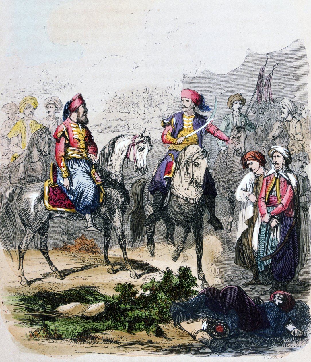 Die Schlacht von Nezib, 24. Juni von Jean Adolphe Beauce