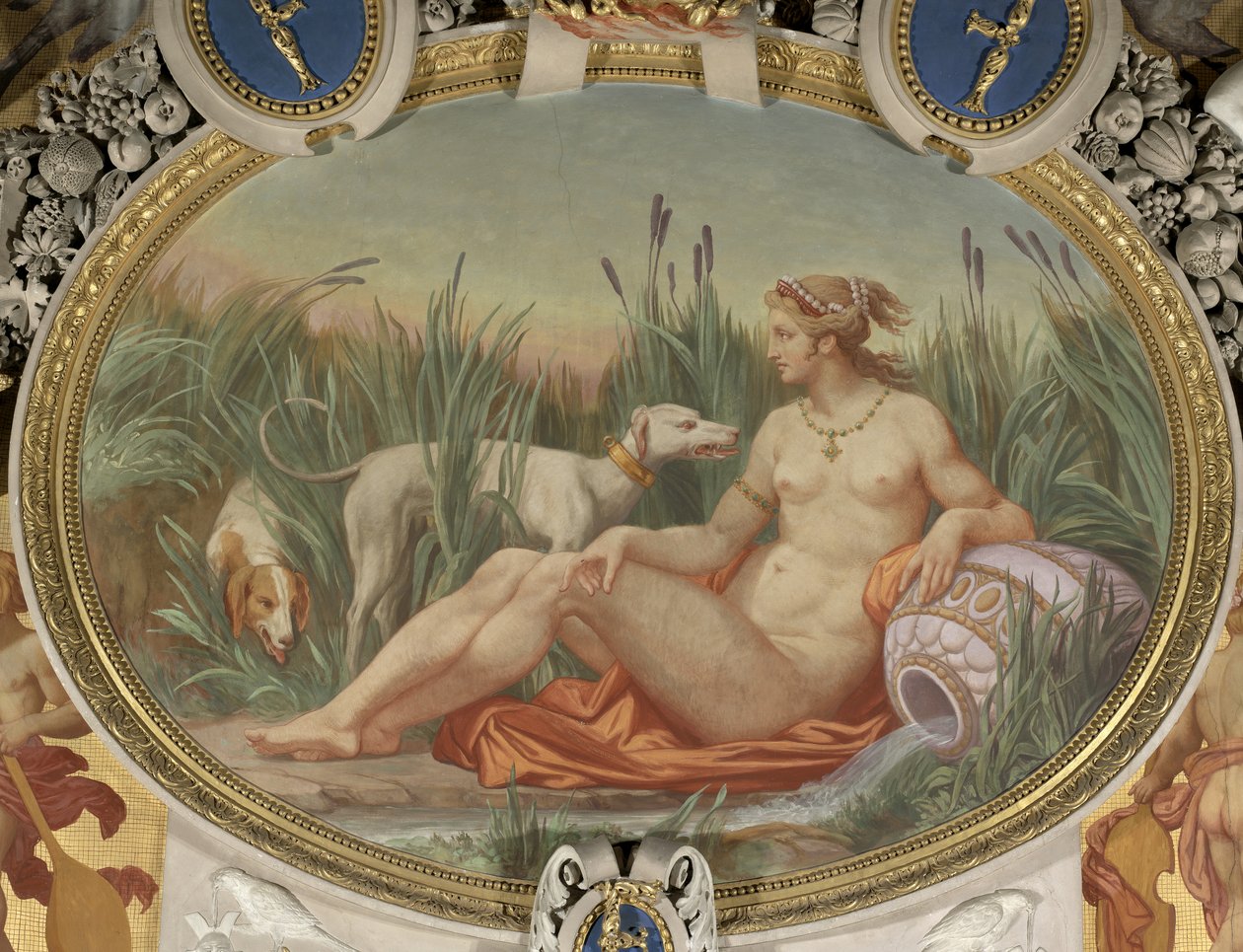 Die Nymphe von Fontainebleau von Jean Alaux