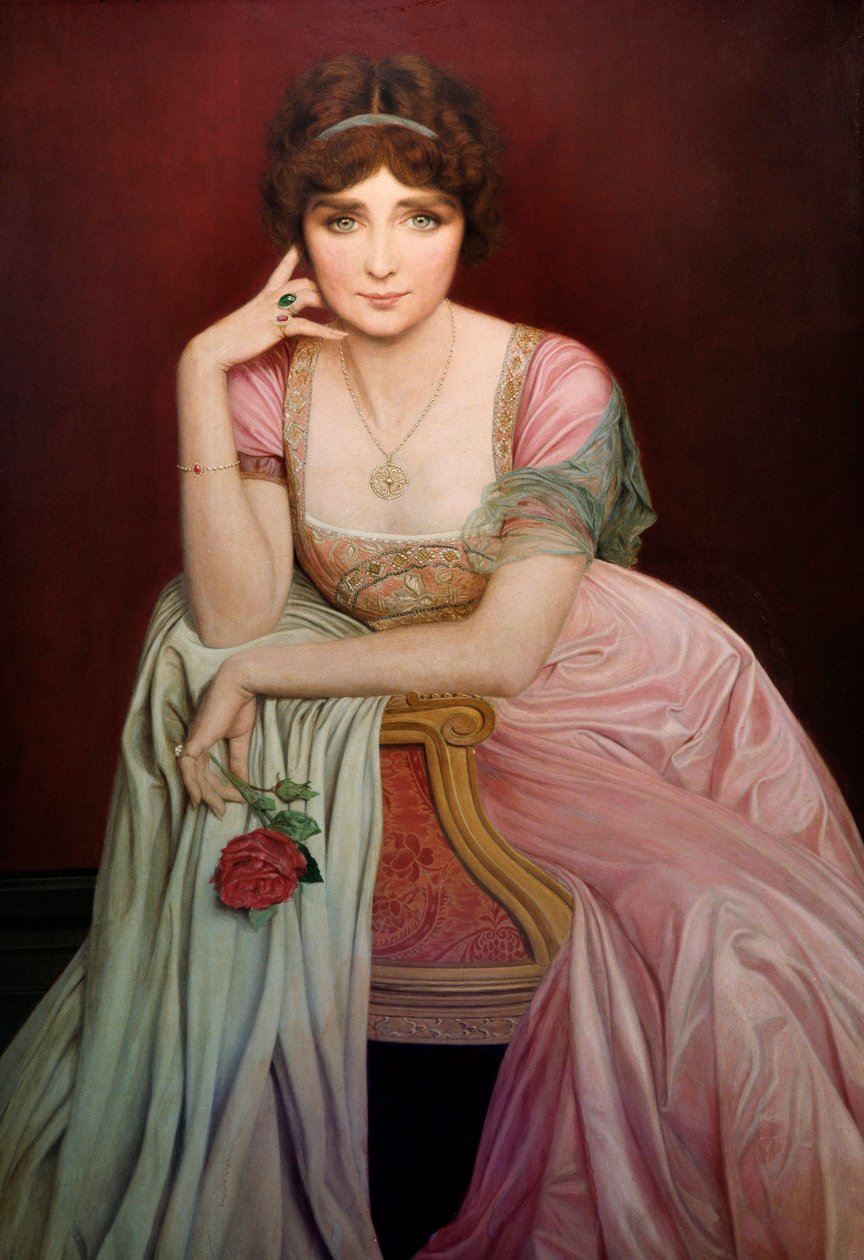 Porträt der Sängerin Geneviève Vix (1879-1939) von Jean Alexandre Coraboeuf