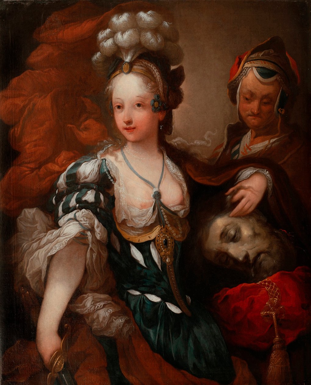 Judith mit dem Kopf des Holofernes, von Alexis Grimou von Jean Alexis Grimou