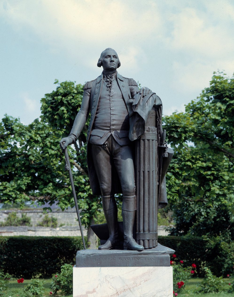 Porträt von George Washington (1732-1799) Skulptur von Jean Antoine Houdon (1741-1828) 18. Jahrhundert Blérancourt, Musée franco-américain von Jean Antoine Houdon