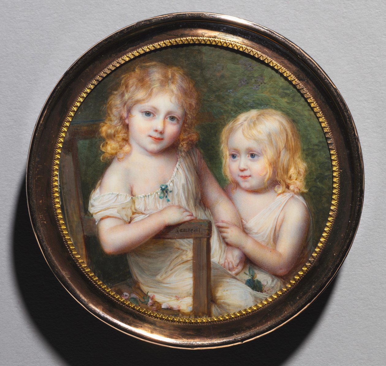 Porträt der Kinder des Künstlers Emma und Paul, ca. 1795 von Jean Antoine Laurent