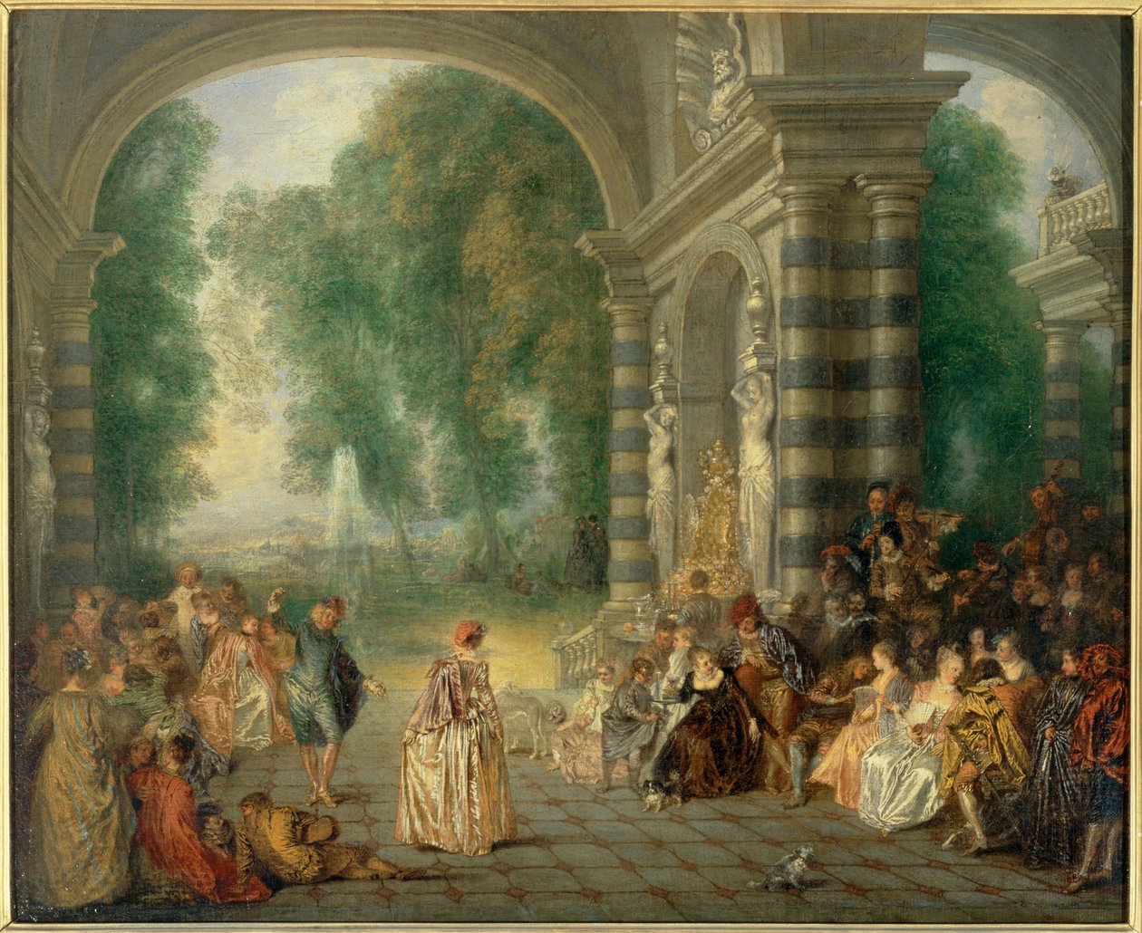 Eine ländliche Feier von Jean Antoine Watteau