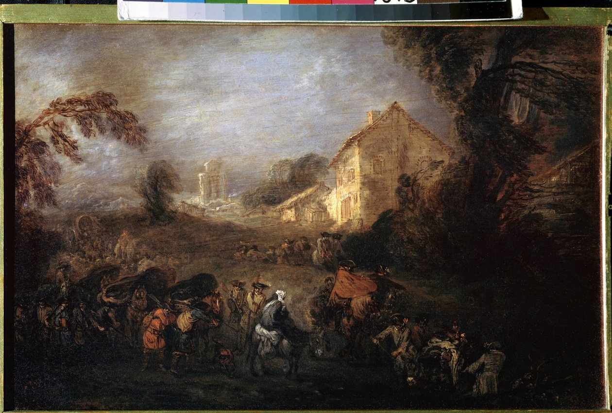 Die Last des Krieges von Jean-Antoine Watteau