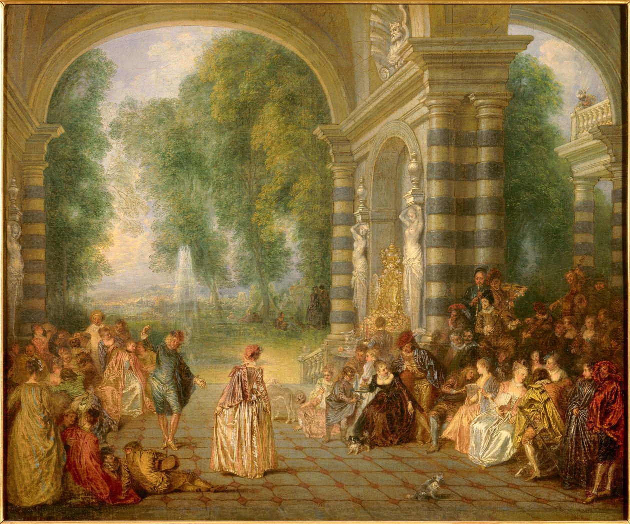Die Freuden des Balls von Jean Antoine Watteau