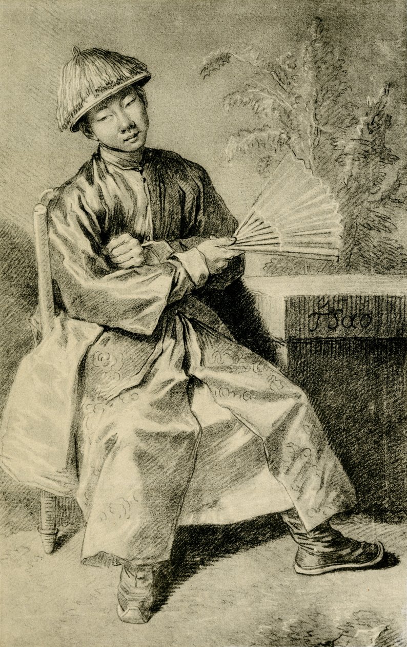 Porträt des Chinesen TSao von Jean Antoine Watteau