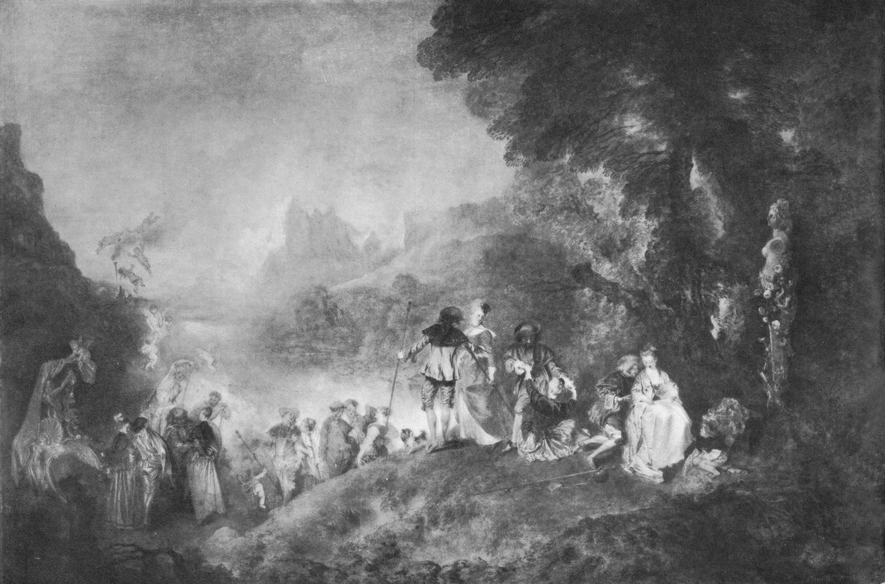 Die Einschiffung zur Insel Kythera, 1717, 1912 von Jean Antoine Watteau