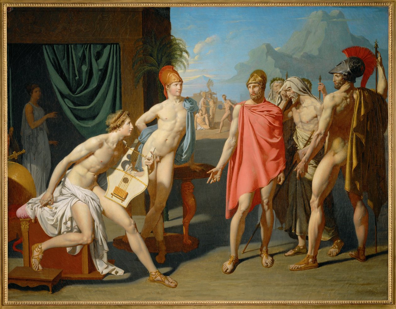 Achilles begrüßt die Gesandten von Agamemnon von Jean Auguste Dominique Ingres