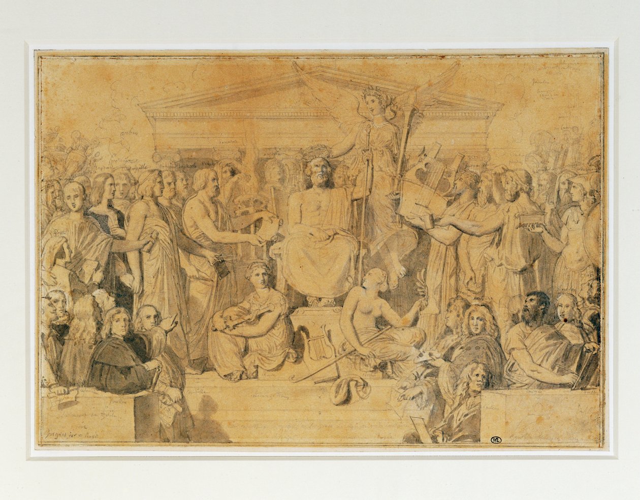 Apotheose des Homer von Jean Auguste Dominique Ingres