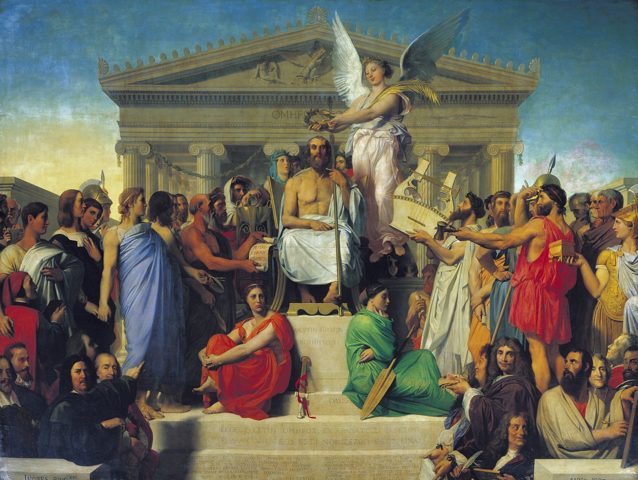 Apotheose des Homer, 1827 von Jean Auguste Dominique Ingres