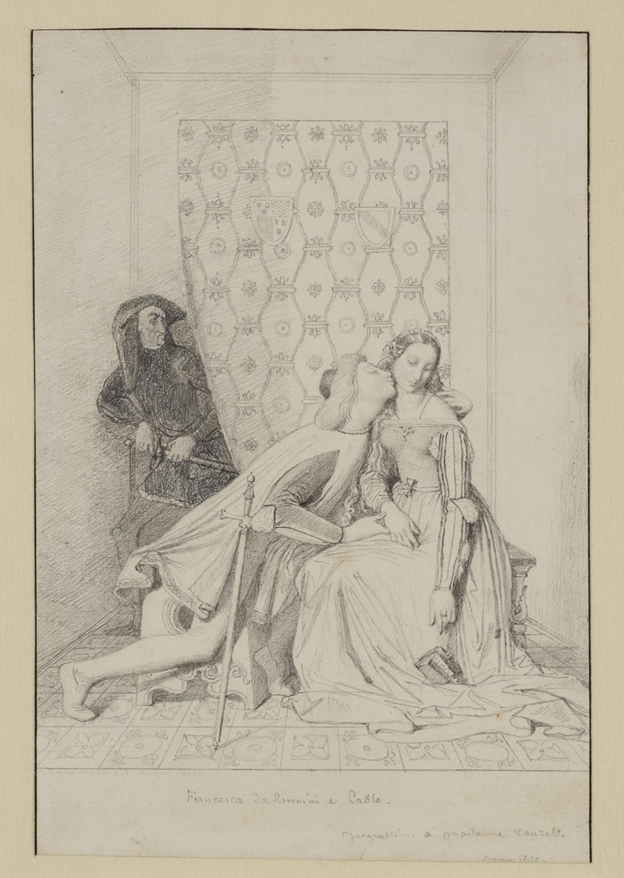 Francesca da Rimini und Paolo von Jean Auguste Dominique Ingres