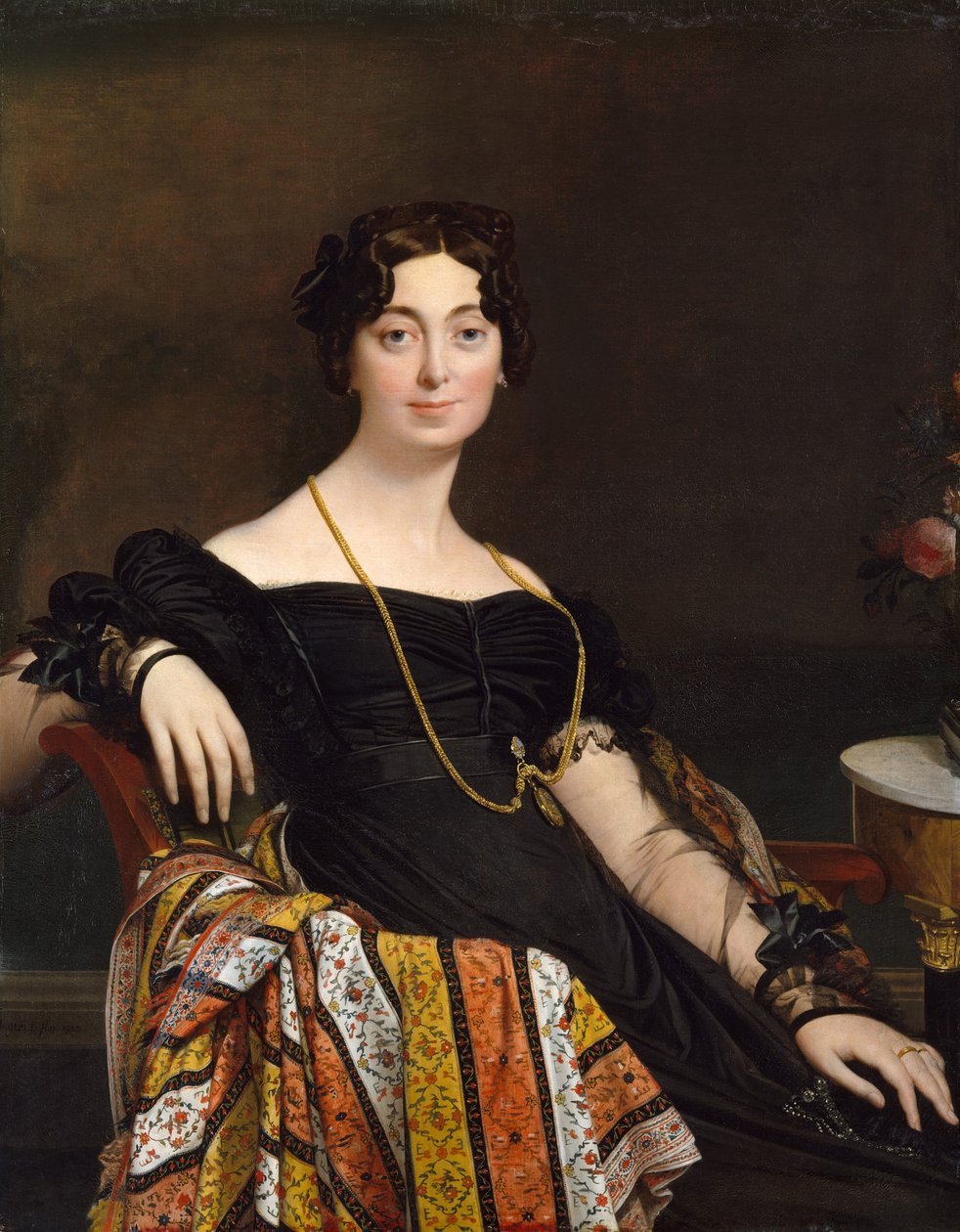 Madame Jacques-Louis Leblanc Françoise Poncelle, 1788-1839, 1823 von Jean Auguste Dominique Ingres