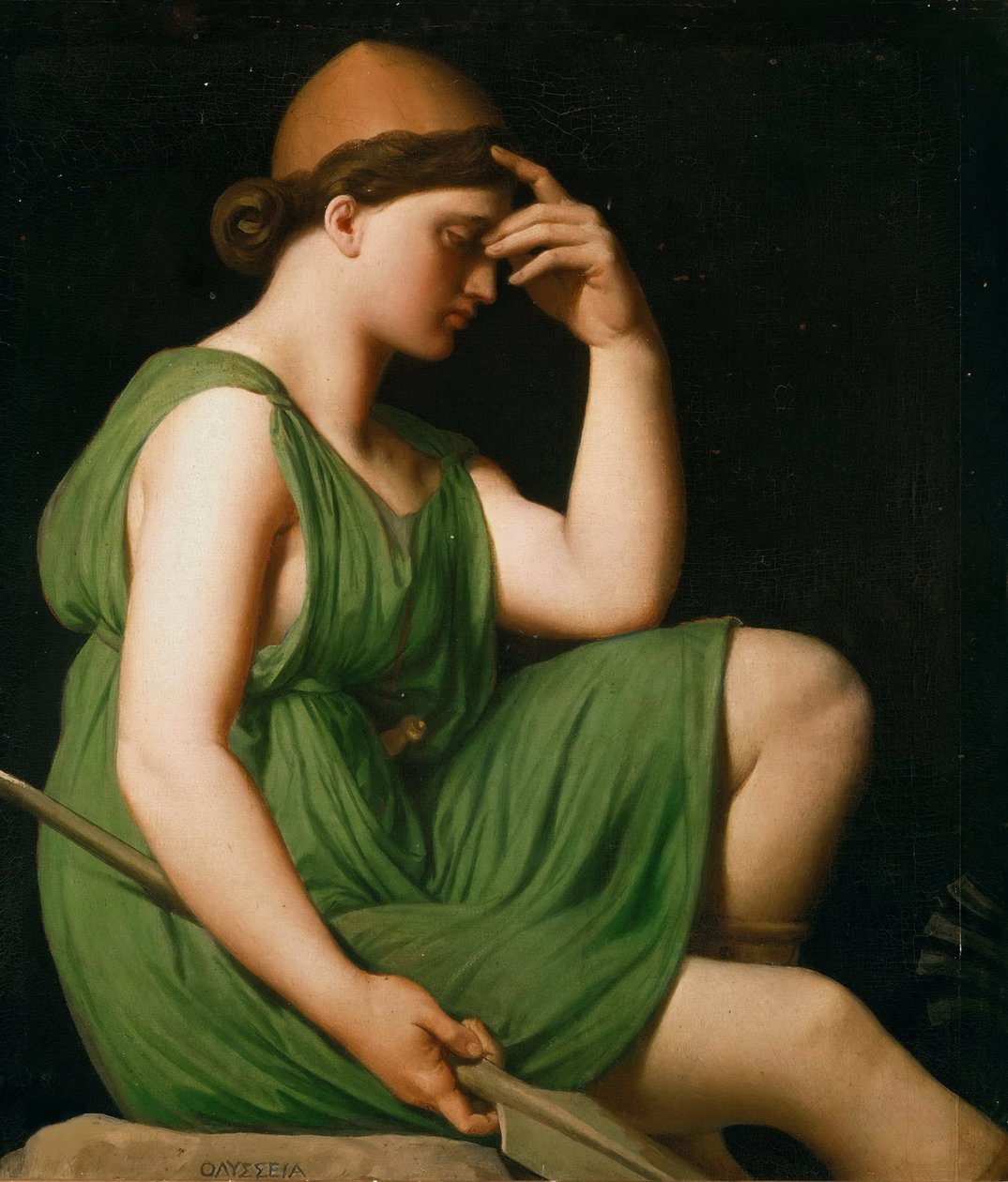 Odysseus. Studie für den Triumph des Homer, um 1850 von Jean Auguste Dominique Ingres