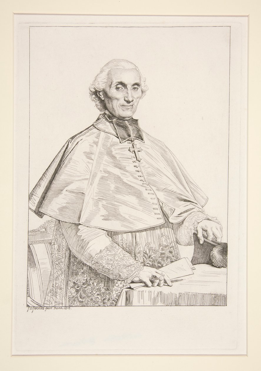 Porträt von Gabriel Courtois de Pressigny von Jean Auguste Dominique Ingres