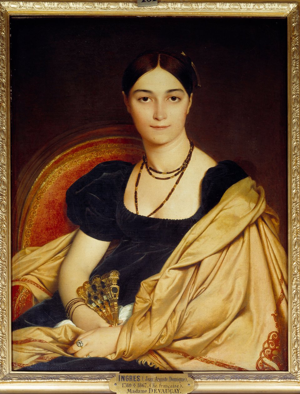 Porträt von Madame de Vaucay (oder Devaucay), geborene von Nittis von Jean Auguste Dominique Ingres