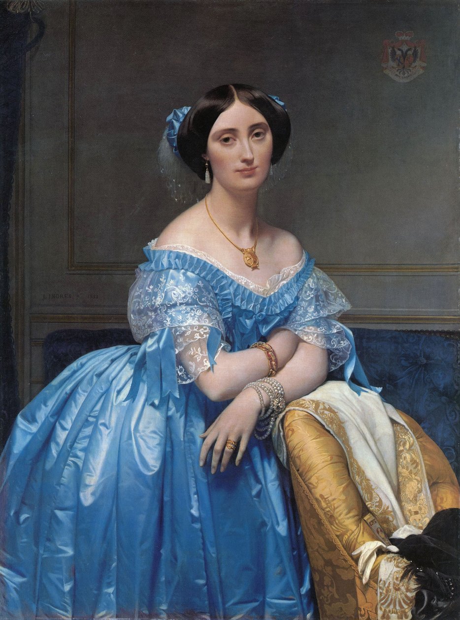 Porträt der Prinzessin Albert de Broglie von Jean Auguste Dominique Ingres