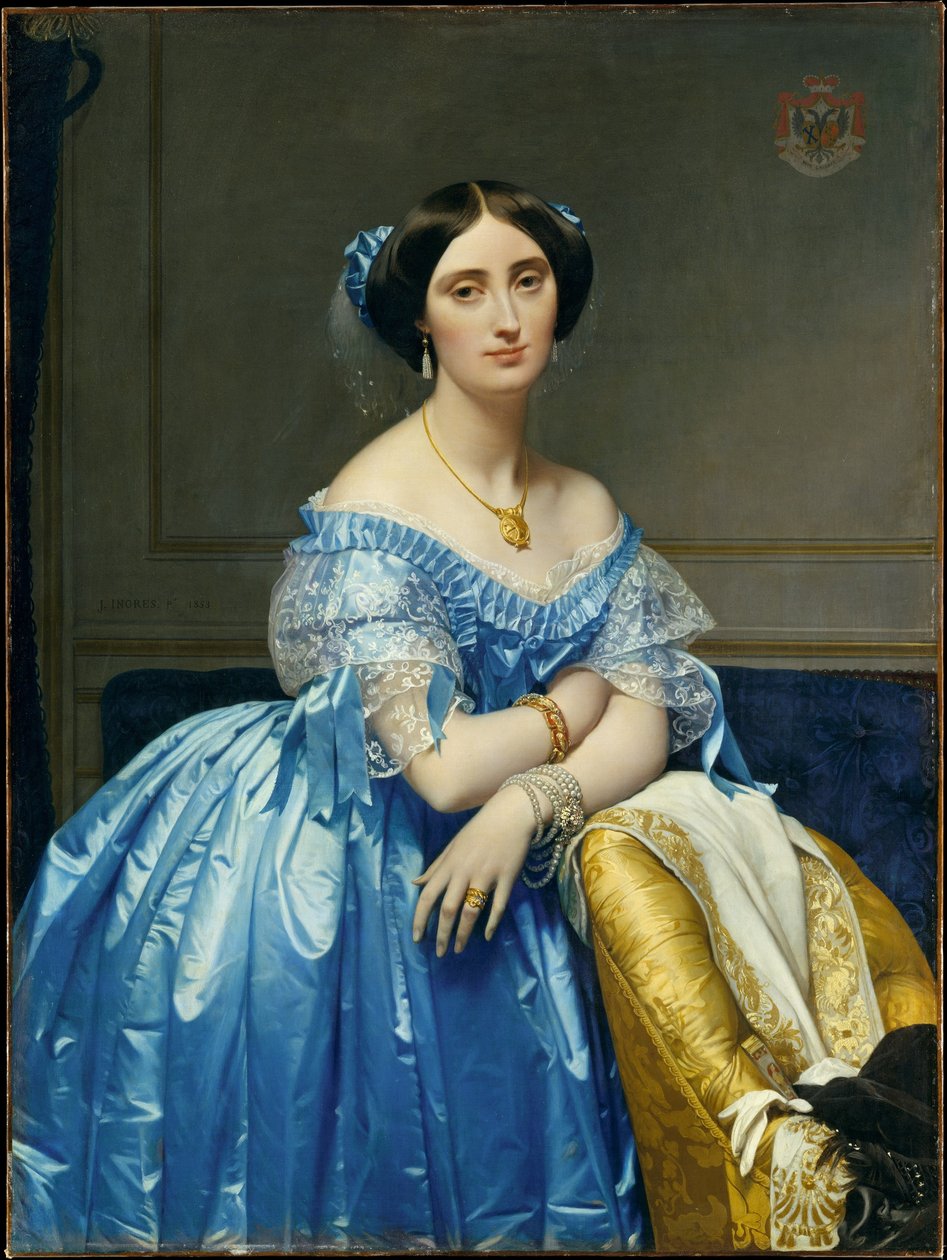 Porträt der Prinzessin Albert de Broglie von Jean Auguste Dominique Ingres