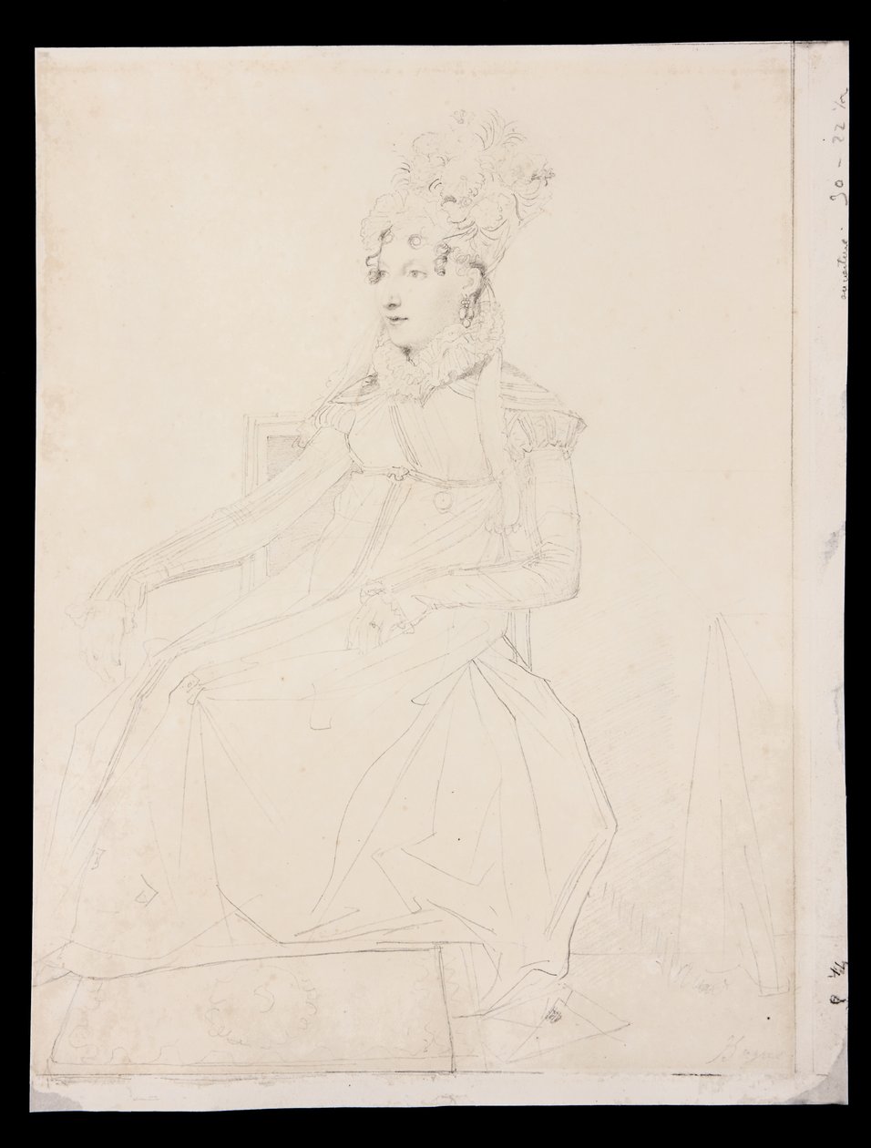 Porträt von Königin Caroline Murat von Jean Auguste Dominique Ingres