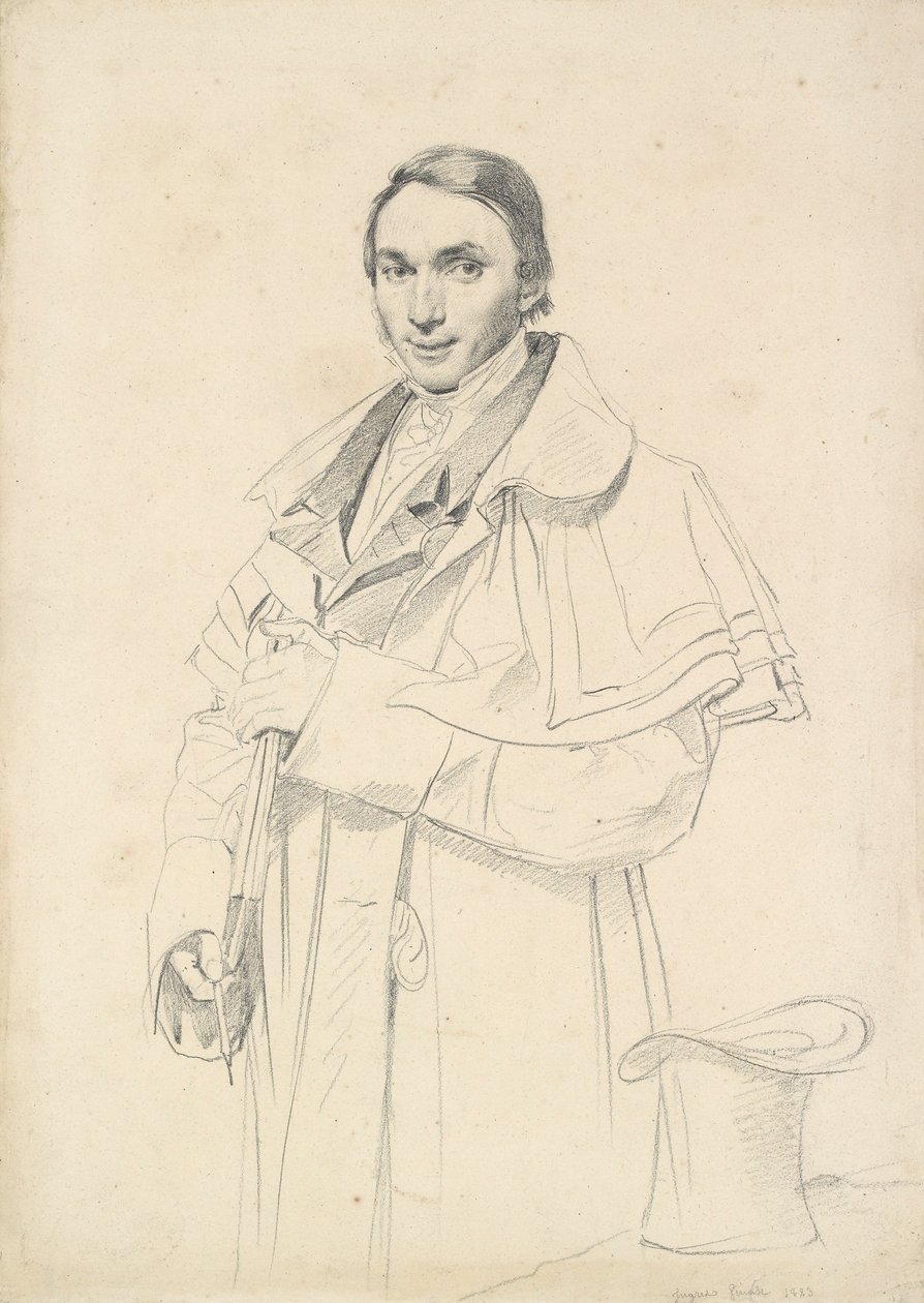 Dreiviertel-Porträt von Jean-Francois-Antoine Forest, 1823 von Jean Auguste Dominique Ingres