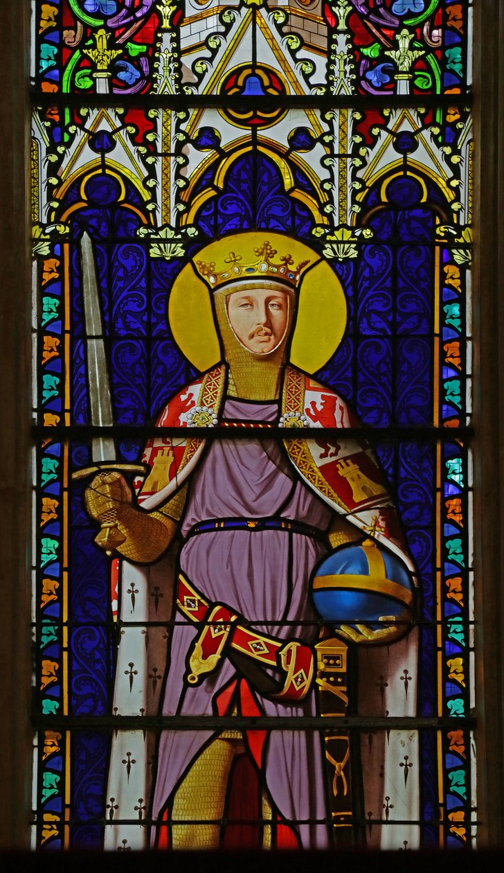 Fenster mit Darstellung des Heiligen Ferdinand (Porträt von Prinz Ferdinand d
