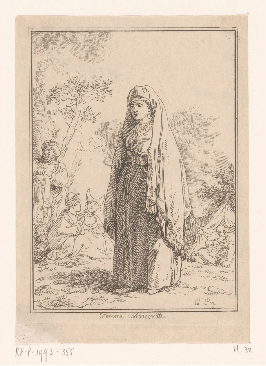 Moskauer Frau von Jean Baptist Leprince