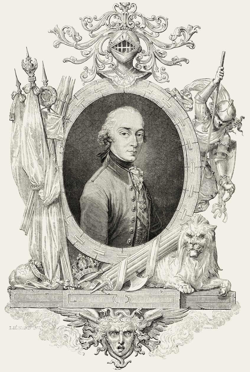 Karl XIV. (1763-1844): König von Schweden und Norwegen und Prinz von Ponte Corvo, graviert von Pannemaker von Jean Baptiste (after) Lienard