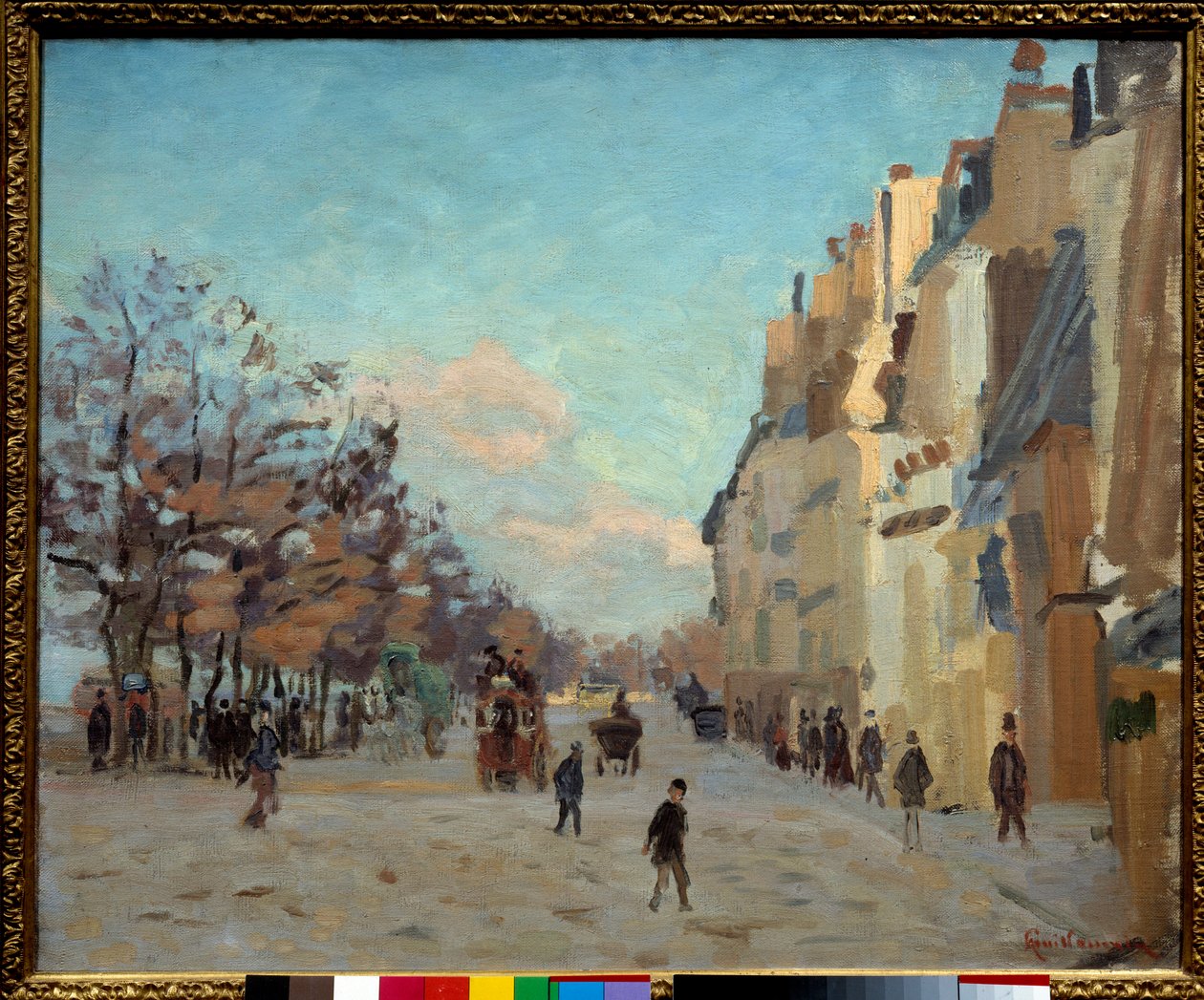 Quai de la gare in Paris, Schneeeffekt (19. Jahrhundert) von Jean Baptiste Armand Guillaumin