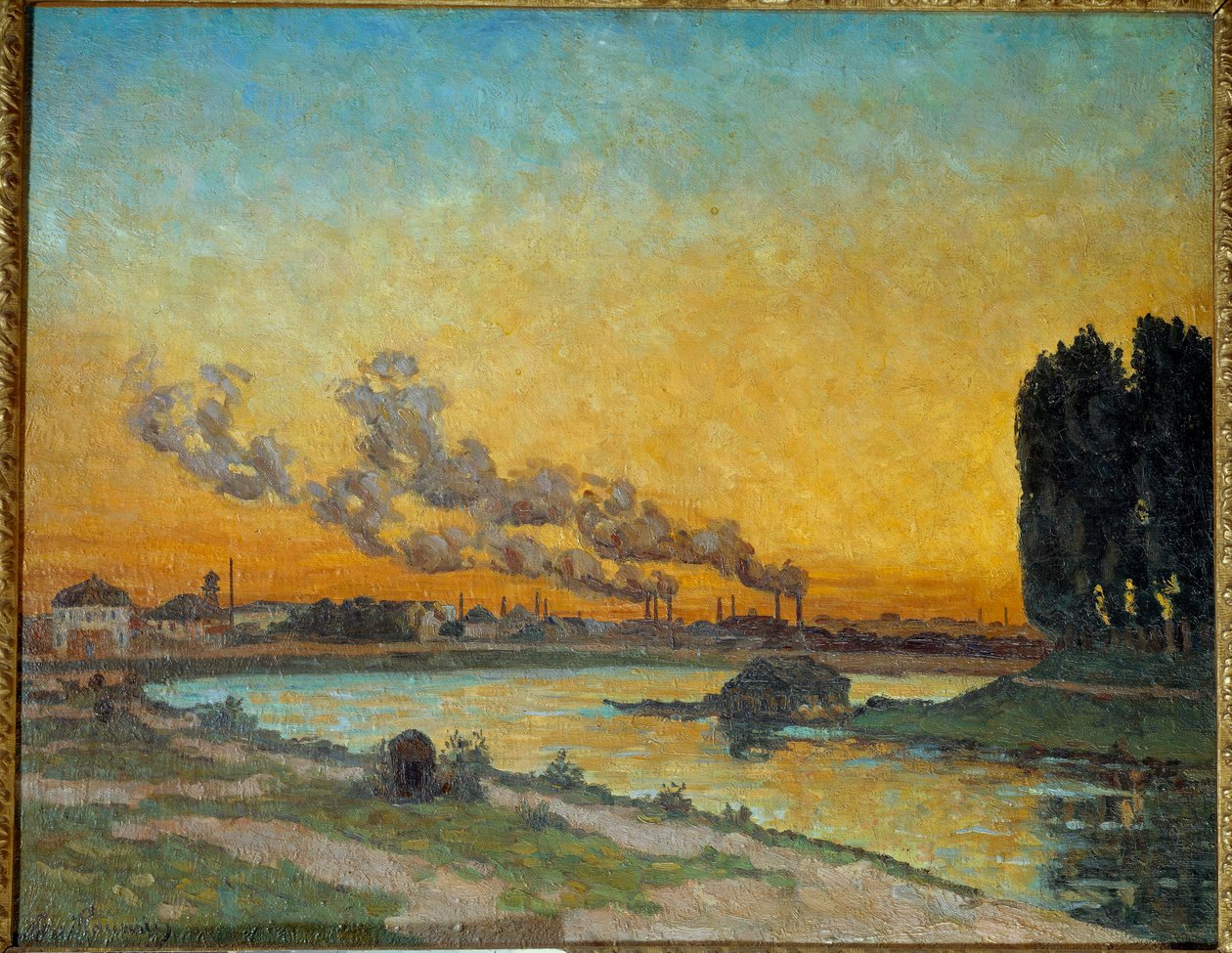 Sonnenuntergang in Ivry von Jean Baptiste Armand Guillaumin