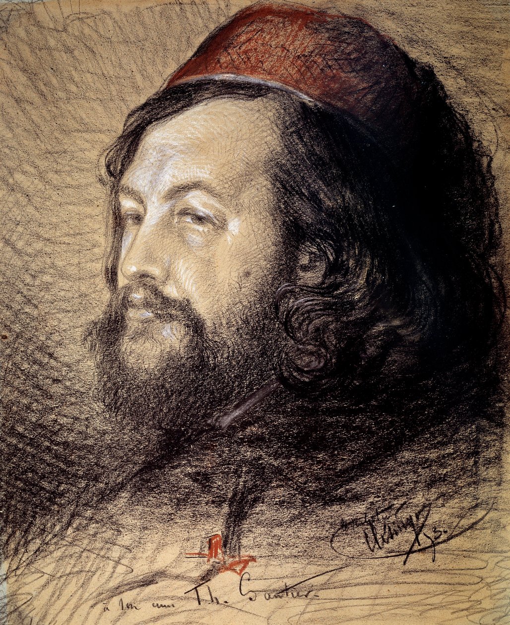 Porträt von Théophile Gautier (1811-1872) von Jean Baptiste Auguste Clesinger