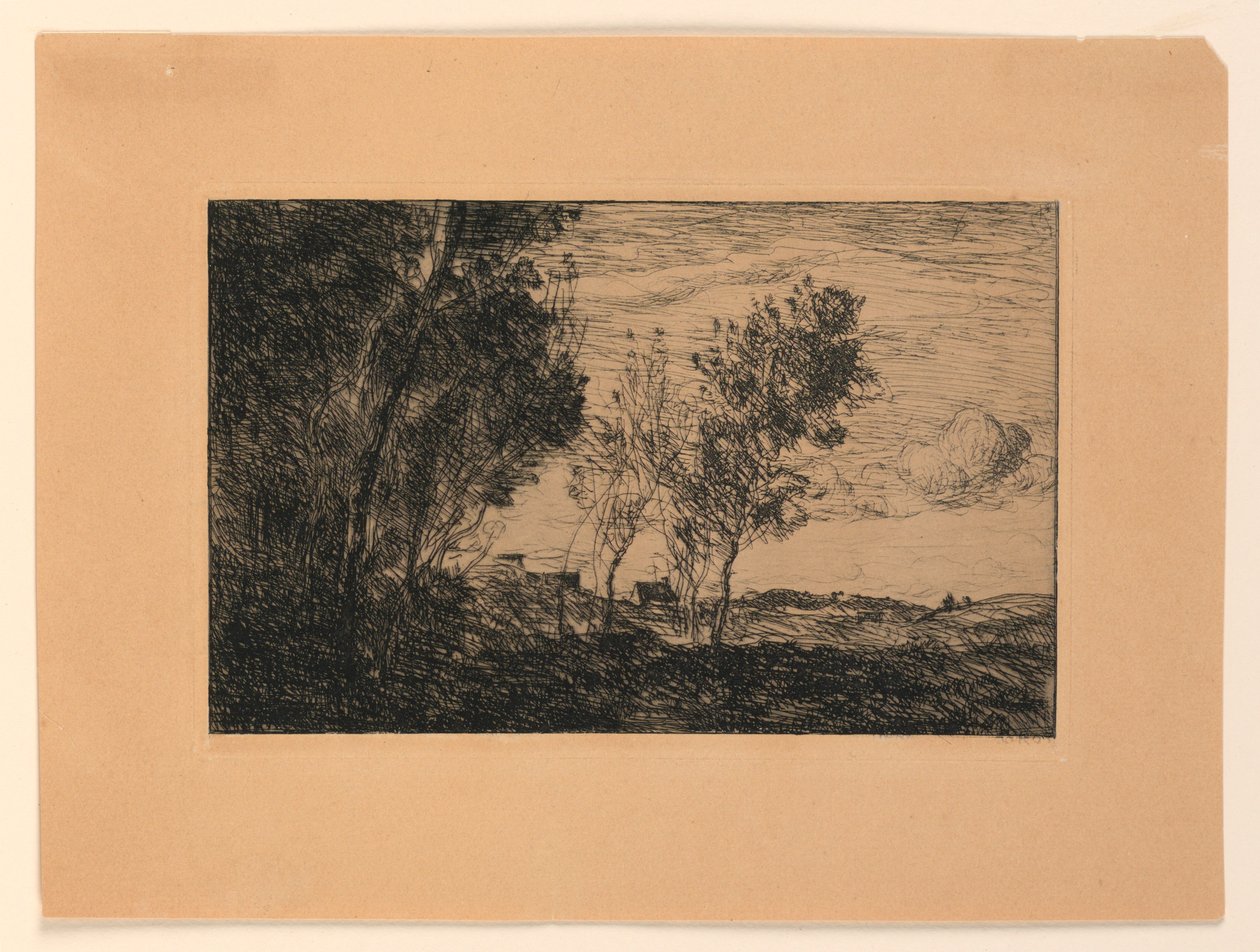 In den Dünen: Erinnerung an den Wald bei Den Haag von Jean Baptiste Camille Corot