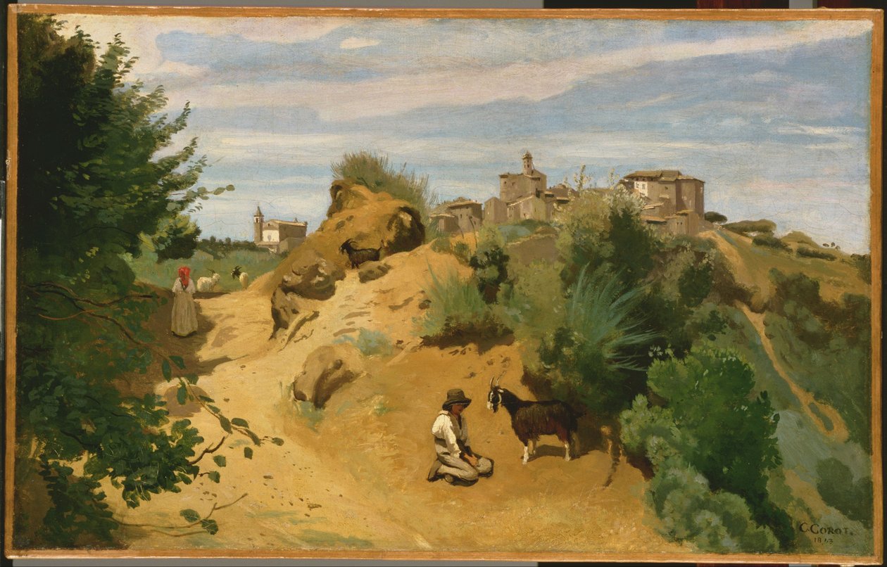 Genzano von Jean Baptiste Camille Corot