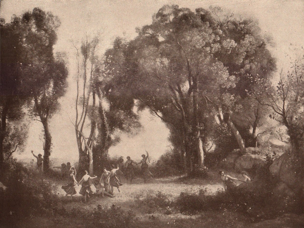 Tanz der Nymphen von Jean Baptiste Camille Corot