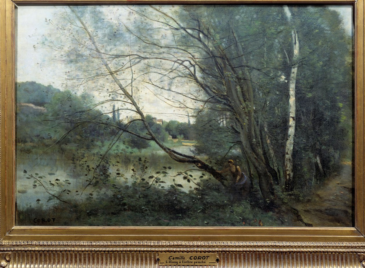 Der Teich am Baum von Jean Baptiste Camille Corot