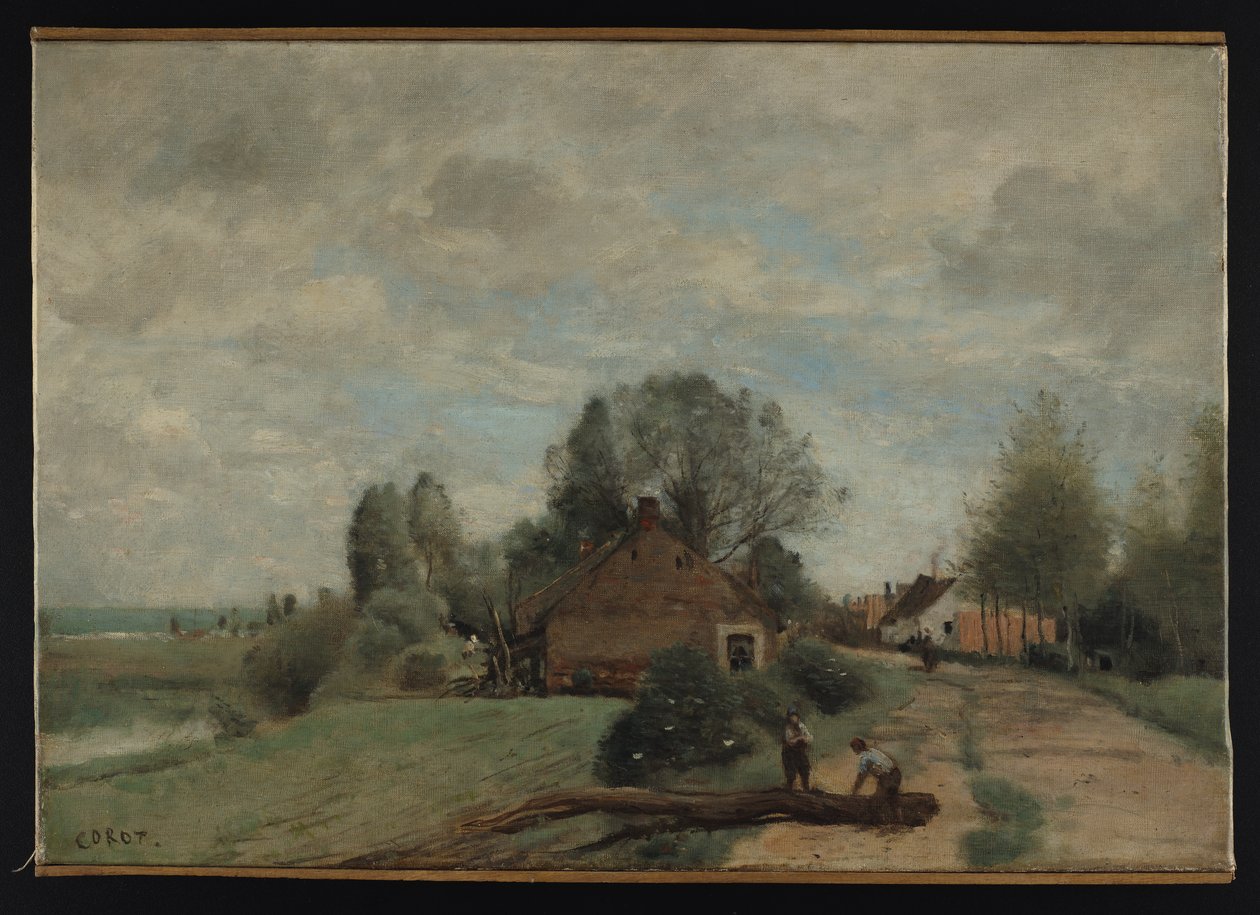 La Route aux Boucherons, Arleux-du-Nord, Juli 1871 von Jean Baptiste Camille Corot