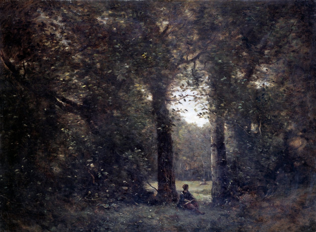 La cleriere, Erinnerung an die Stadt Avray von Jean Baptiste Camille Corot