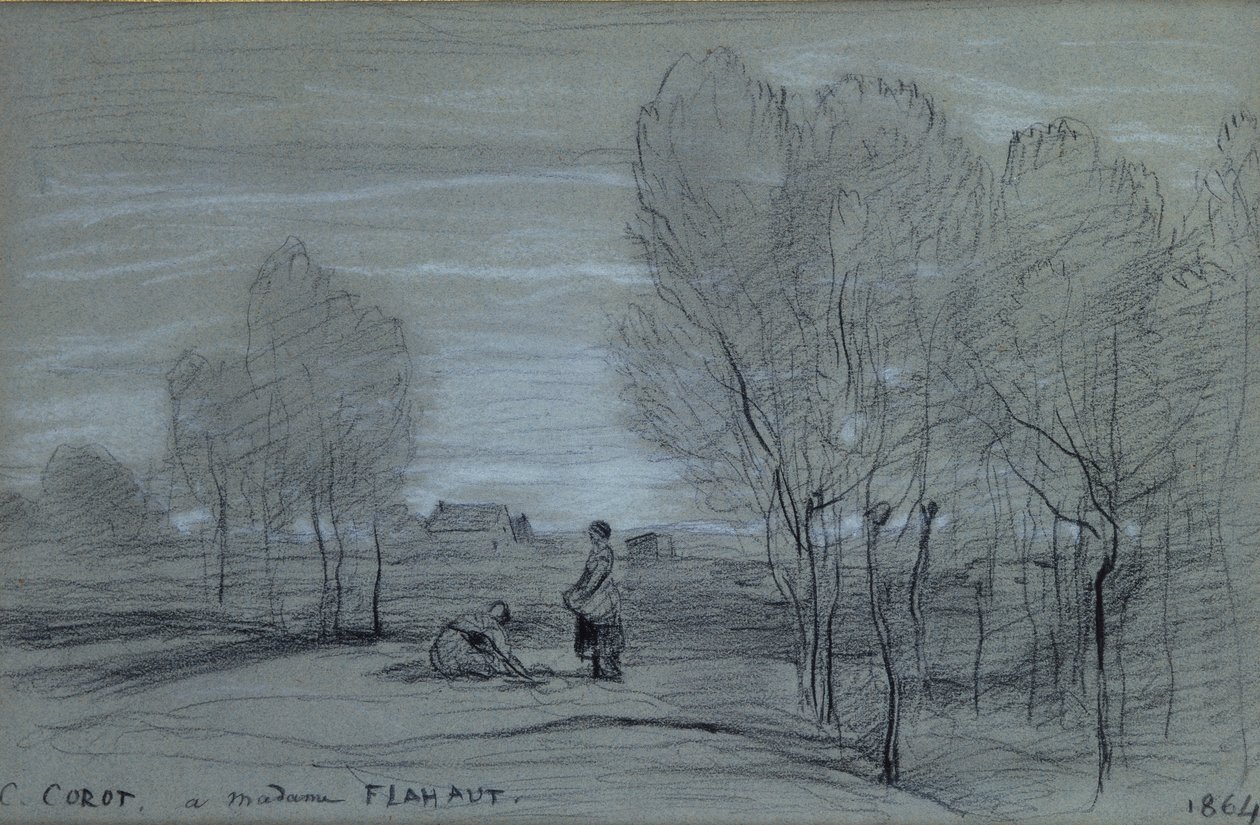 Landschaft, 1864 von Jean Baptiste Camille Corot