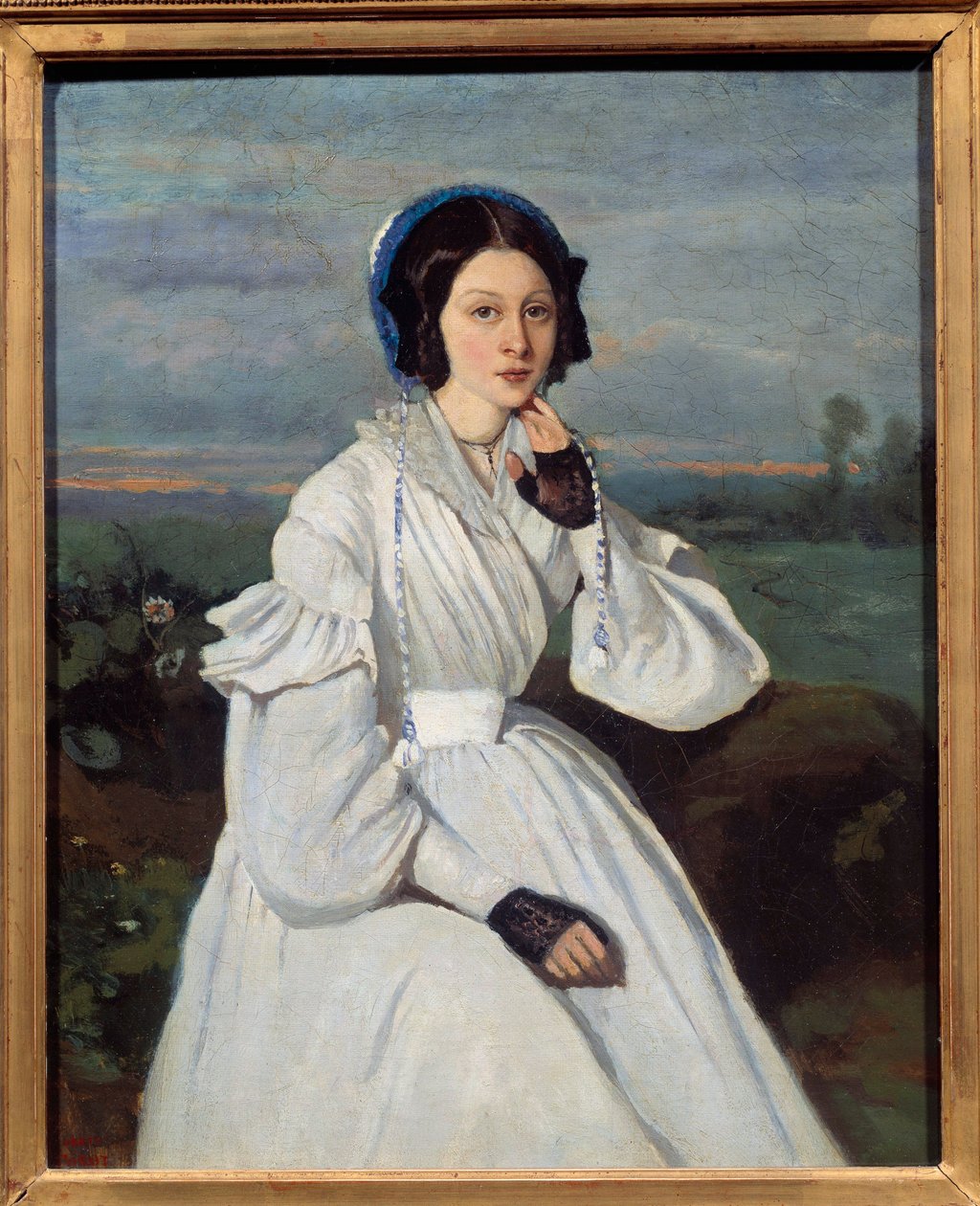 Porträt von Claire Sennegon von Jean Baptiste Camille Corot