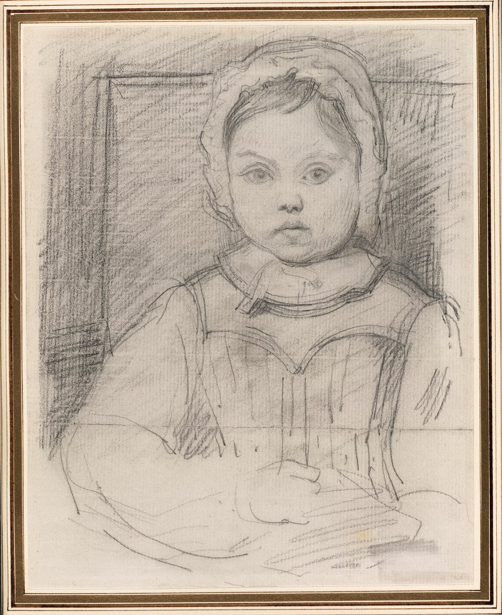 Porträt von Louis Robert, 3 Jahre alt von Jean Baptiste Camille Corot