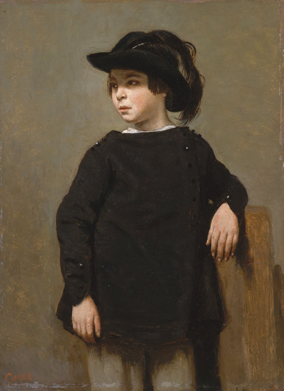 Porträt eines Kindes, ca. 1835 von Jean Baptiste Camille Corot